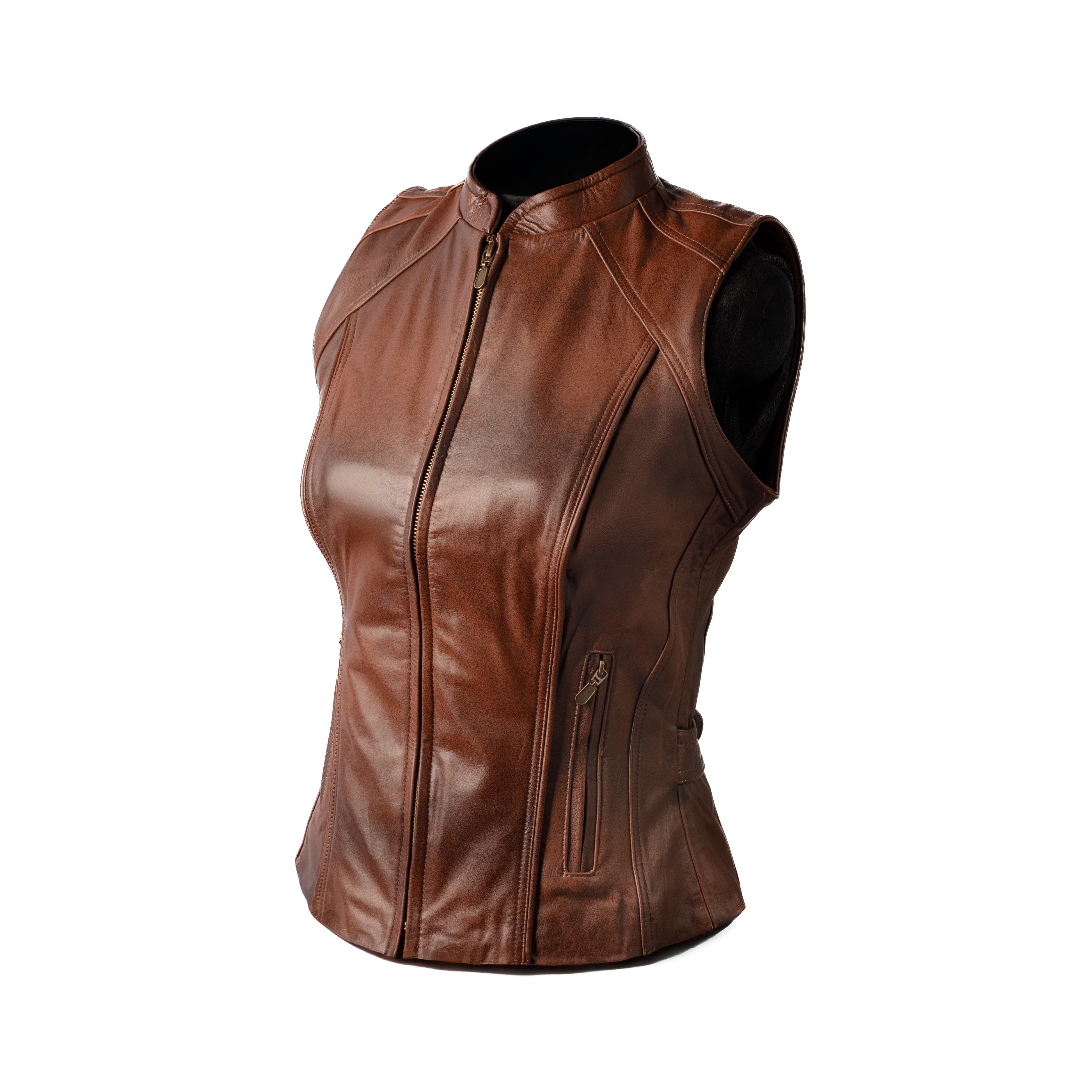 CHALECO VETEADO DAMA