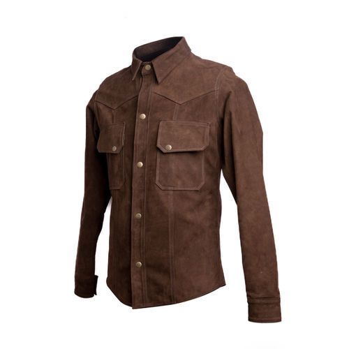 CAMISOLA NOBUCK CAFÉ HOMBRE