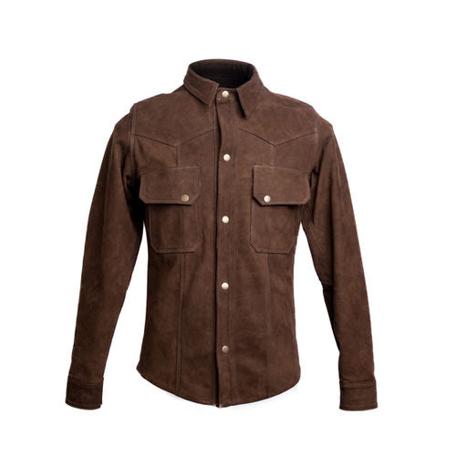 CAMISOLA NOBUCK CAFÉ HOMBRE